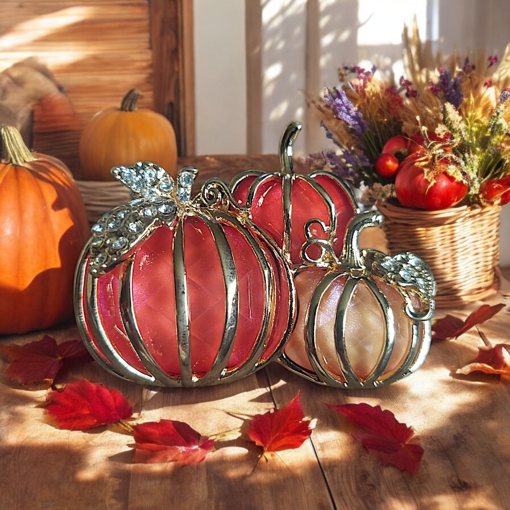 Pumpkin Trio Brooch